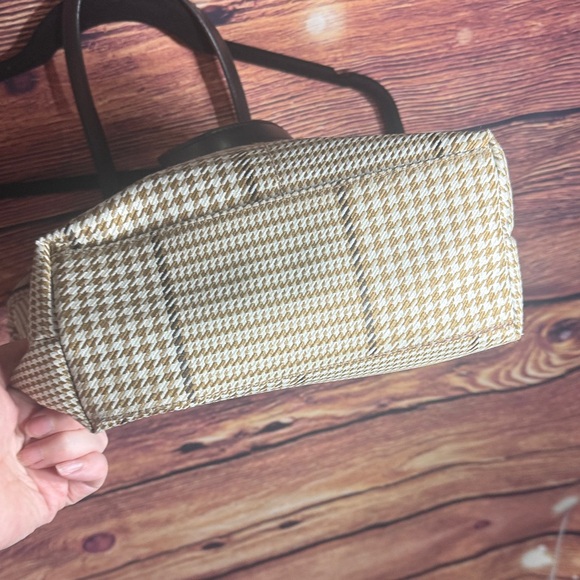 Ralph Lauren Houndstooth Tote - Brown and Black - Picture 5 of 5